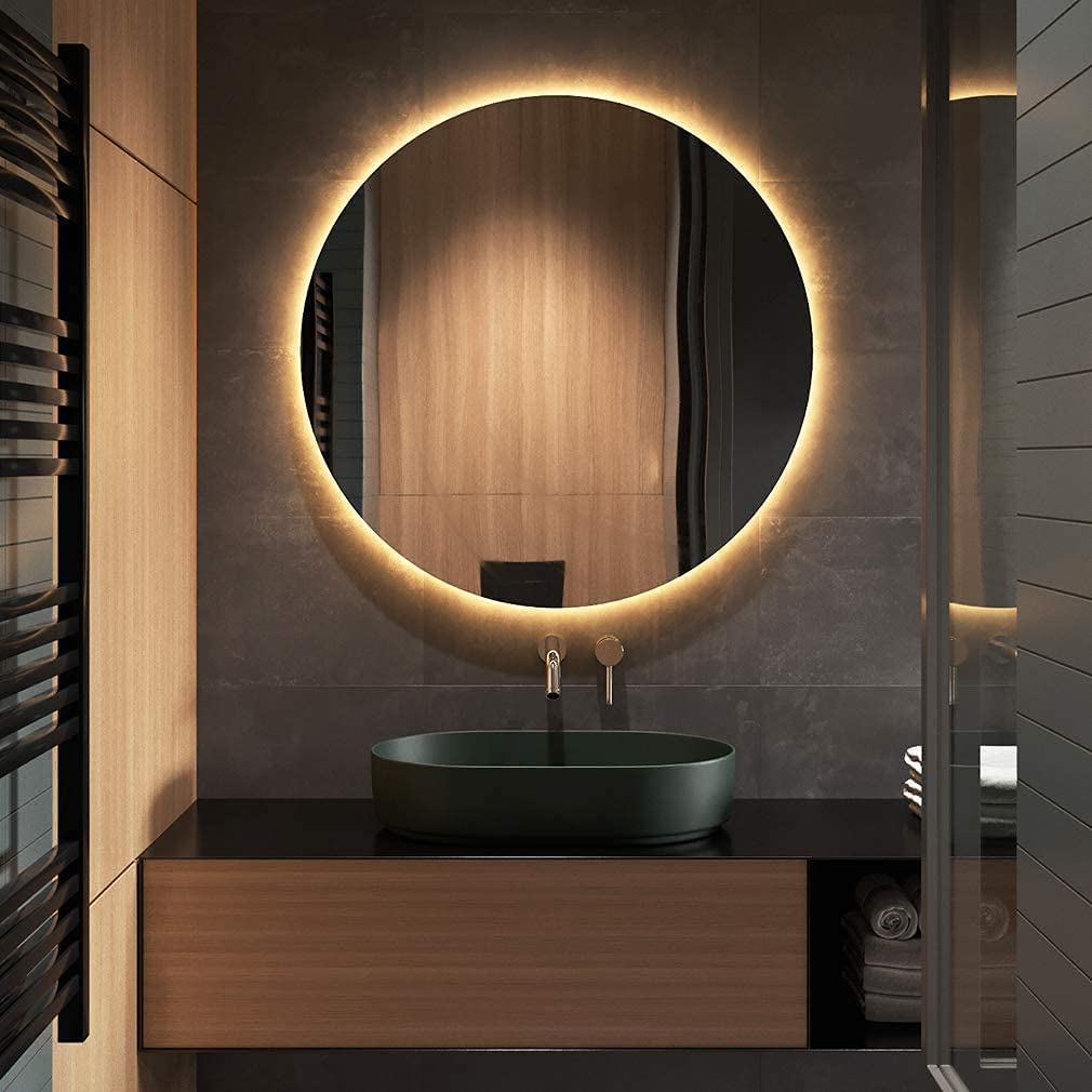 LED Strip mit Bewegungsmelder, 3500K Warmweiss LED Streifen Flexibler Neon LED Streifen für DIY Streifen Schrankbeleuchtung 12V Silikon Neon Streifen mit Netzteil und Controller ​für Schrank Trepp,5m