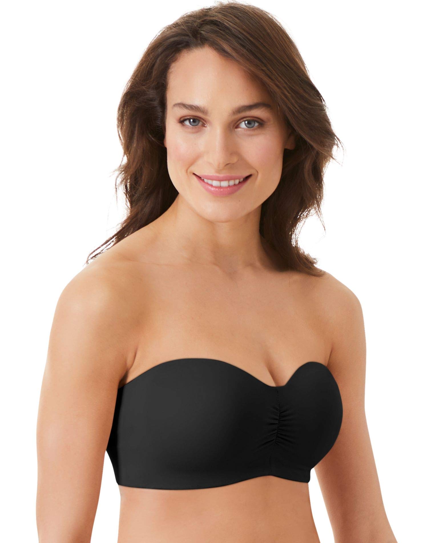 Bali Women's Comfort Revolution Multiway Strapless Wirefree Bra DF6583 S Black