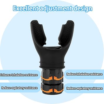 2 Pcs Silicone Lung Exerciser and PVC Mucus Clearance with 3 Balls Set, Handheld Deep Breathing Exerciser, Portable and Adjustable Breathing Trainer for Sports Lovers, Athletes(Black, White)
