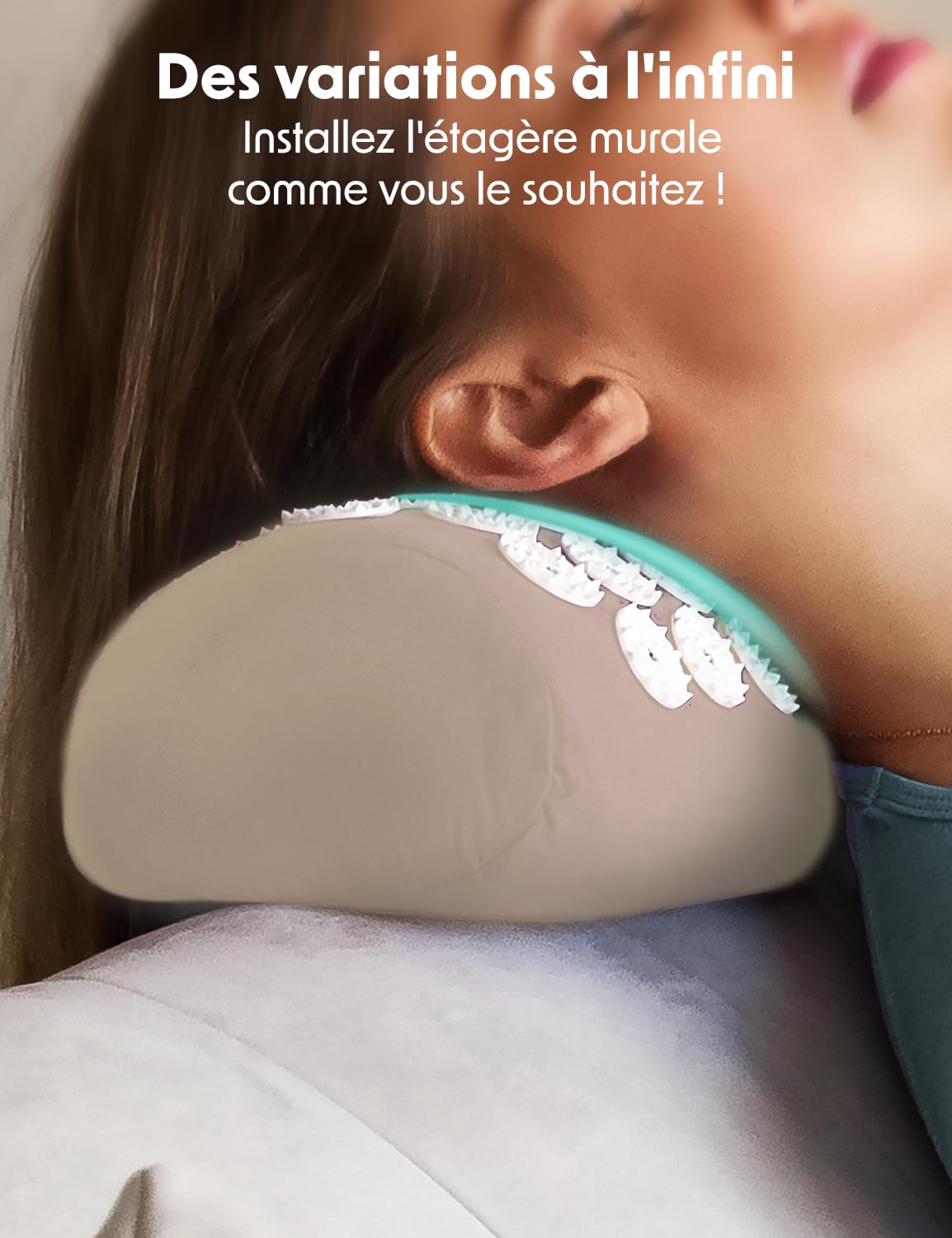 LifeGoods Tapis d'acupression avec Coussin - Tapis d'acupression - Tapis d'acupression+ - Tapis d'acupression - Tapis d'acupuncture - Tapis de massage - pour le dos - Tapis à picots - Tapis de fakir