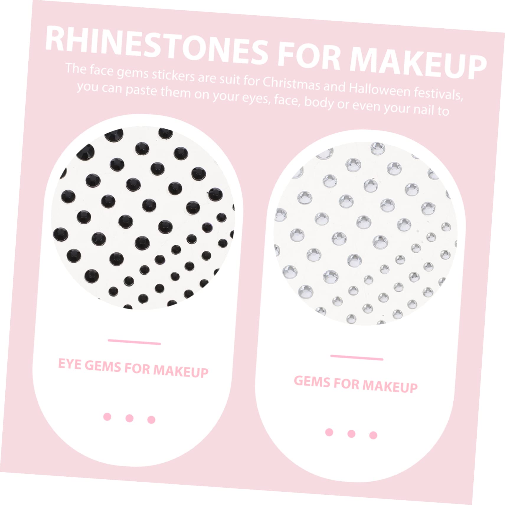 Beavorty 24fogli Adesivi Per Viso Brillantini Acrilico Shiny Di Gemme Per Trucco Vari Colori Impermeabili e Facili Da Applicare Per Feste Matrimonio e Carnevale