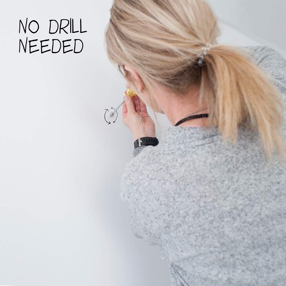 Under The Roof Decorating | DécoScrews™ | Nickel | 14 pc Project Pack | 30 lb | Picture Hanging Screw |