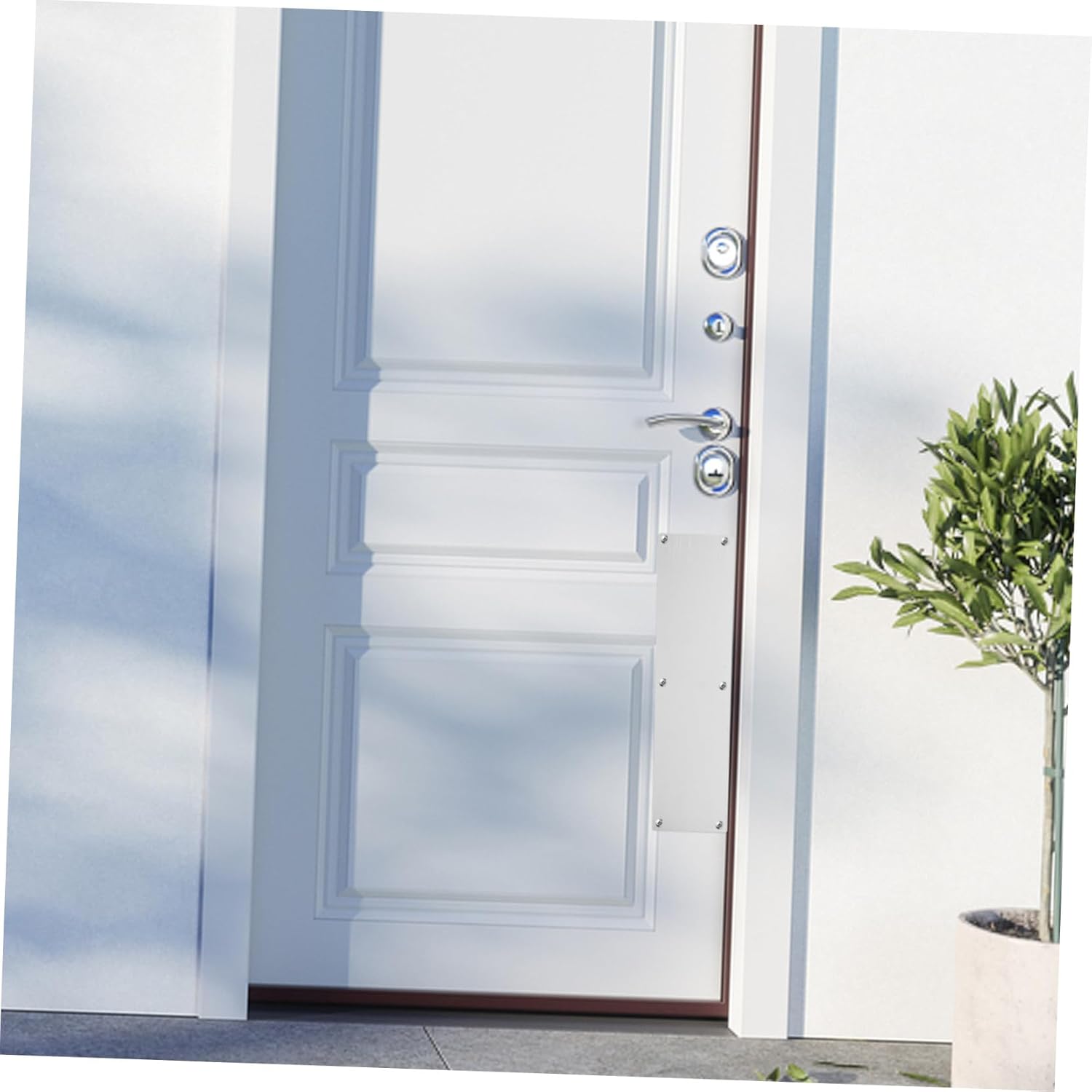 Stainless Steel Kick Plate Door Protector Decorative Door Kickplate Metal Reinforcement