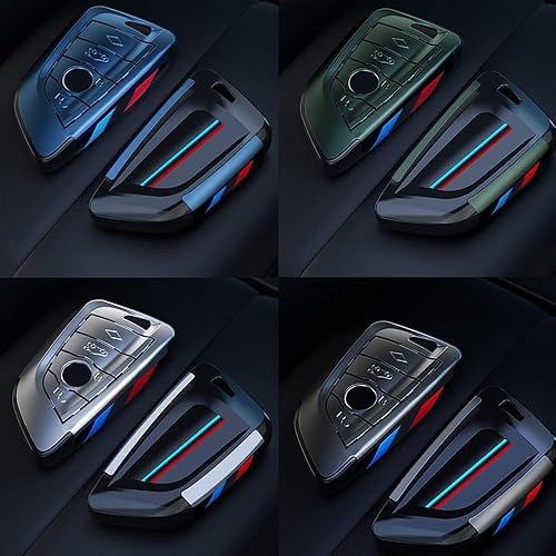 Miniatura 7 de Funda protectora para llave remota inteligente, compatible con BMW 2, 5, 6, 7, X1, X2, X3, X5, X6, Series con llavero