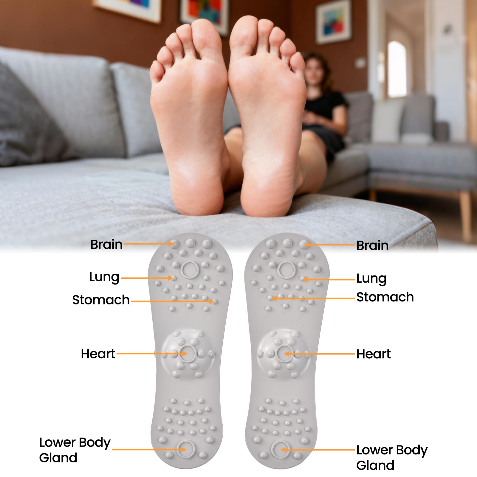 Dispositivo Di Drenaggio Linfatico Con 6 Camere D'aria, Massaggiatore Per Gambe, Compressione del aria Per Massaggio E Rilassamento Muscolare Per Dolore E Circolazione, 30-240 MmHg