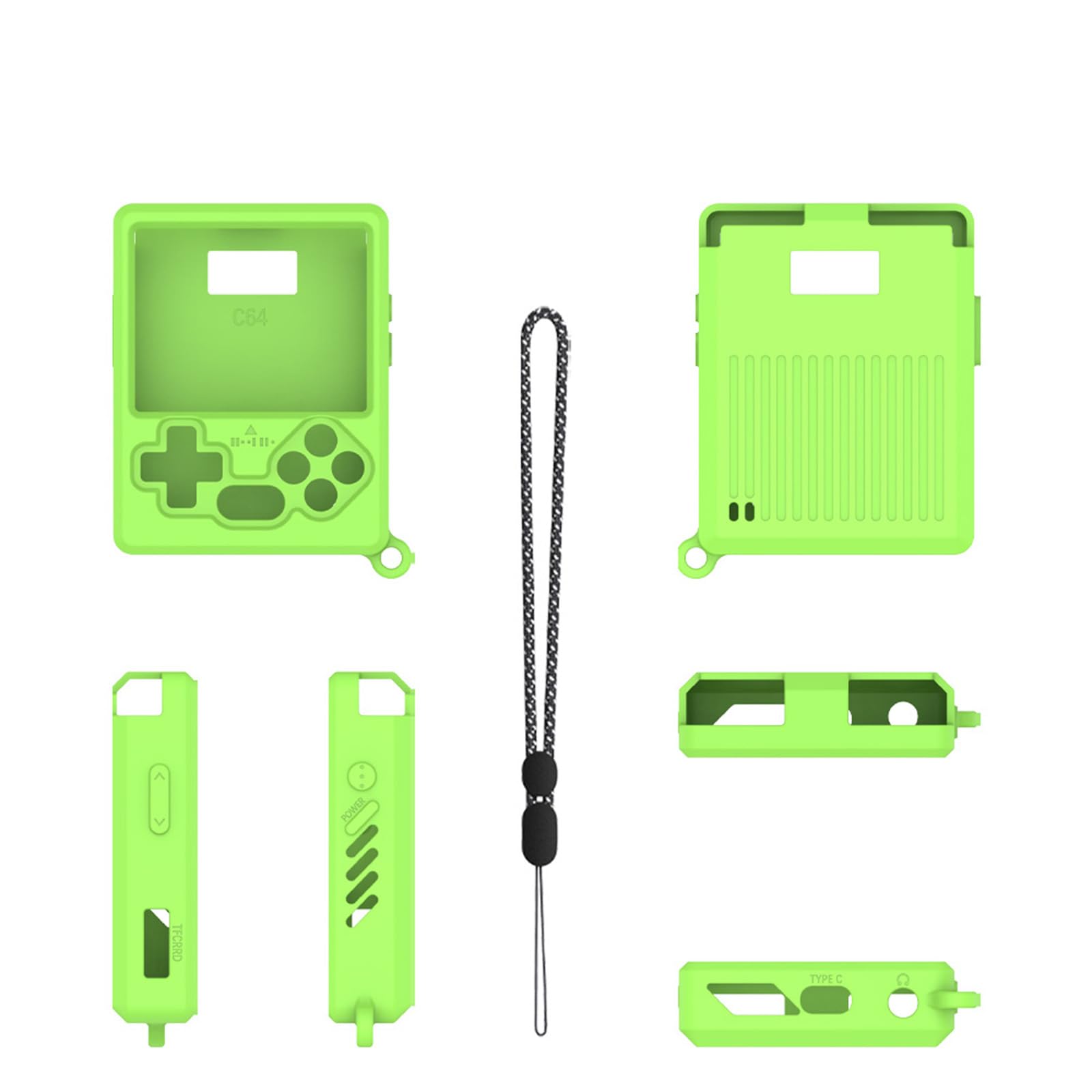 Pidynx Silicone Protective Case for GKD Pixel 2 Mini Handheld Console - Soft Dustproof Cover with Simple Solid Color Design, Perfect for Gaming Device