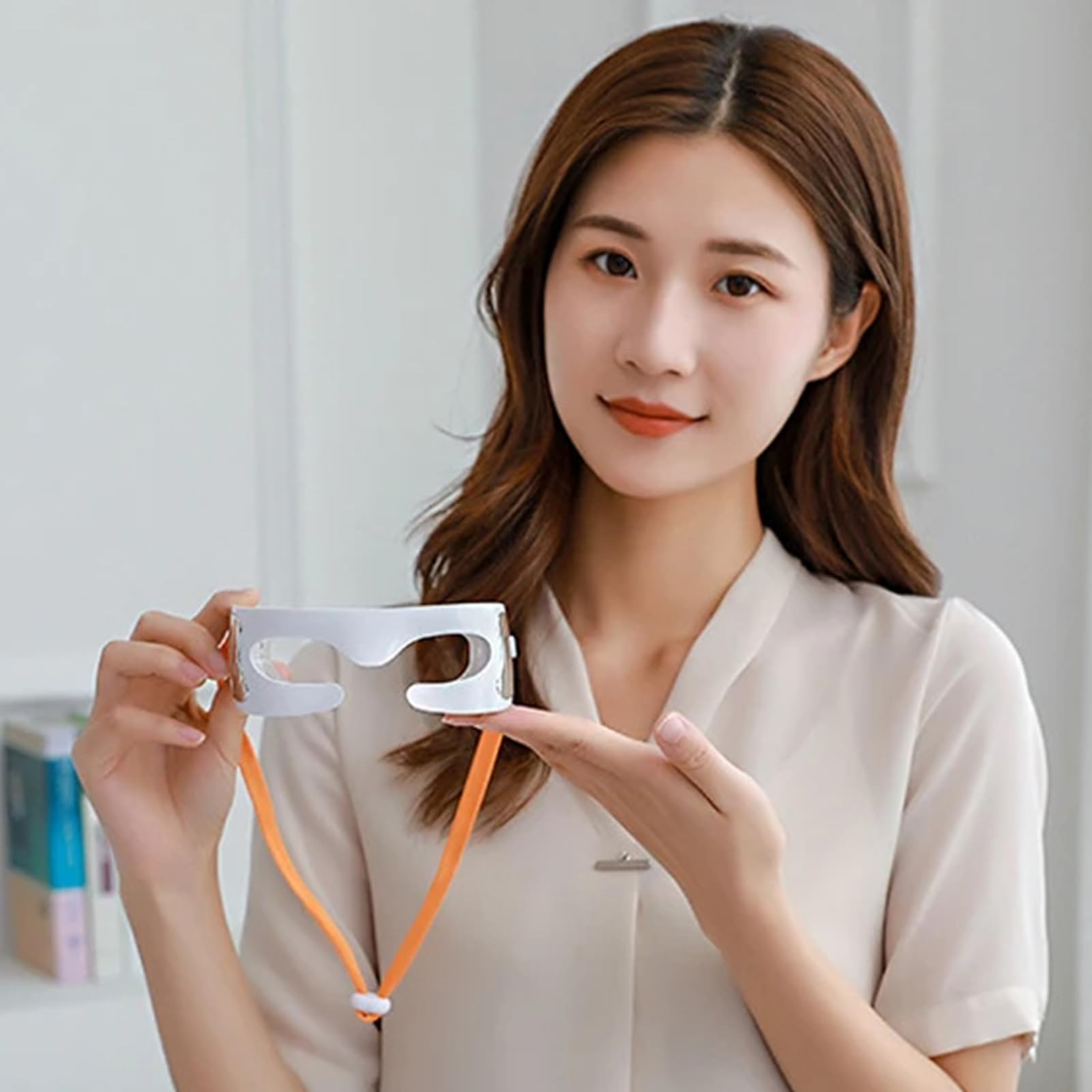Gafas de masaje con luz, herramienta de masaje ocular portátil