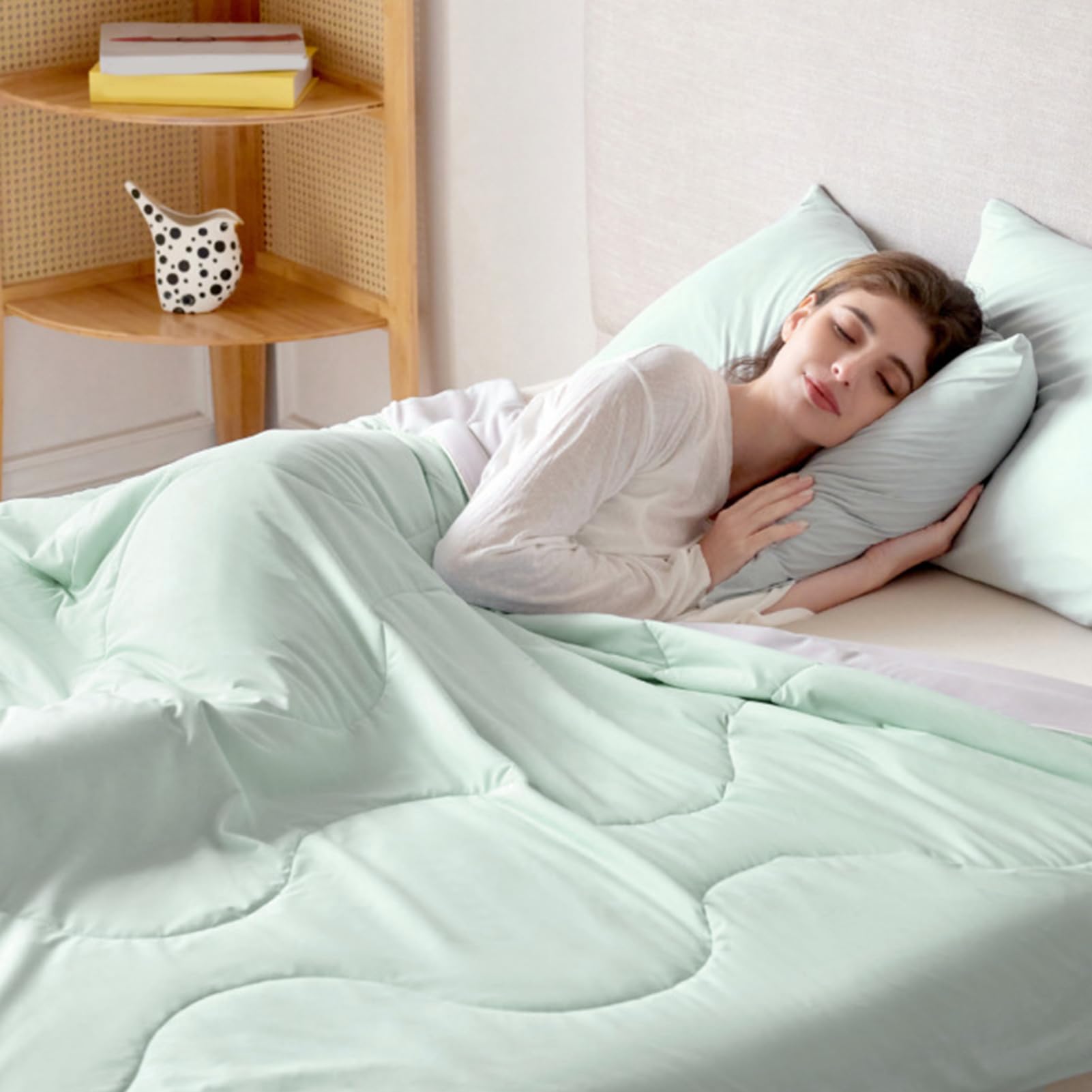 Coperta Rinfrescante Coperta Termica | Doppia Faccia Leggera per Sudorazione Notturna Casa Viaggio Campeggio Soggiorno