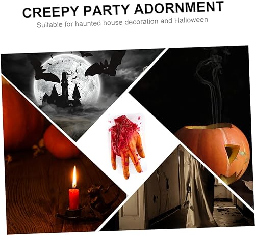 Miniatura 9 de ibasenice Accesorios de mano falsos, 1 unidad, caja de almuerzo de órgano, brazos falsos, piezas humanas de Halloween, órganos humanos artificiales,