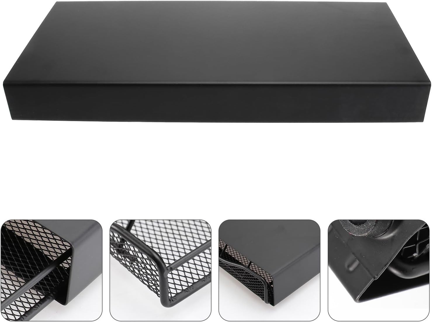 VOSAREA Black Iron Coffee Pod Organizer Drawer Type Rack Sturdy and Stable Coffee Capsule Storage Stand for Bedroom and Office Multi-layer Stackable