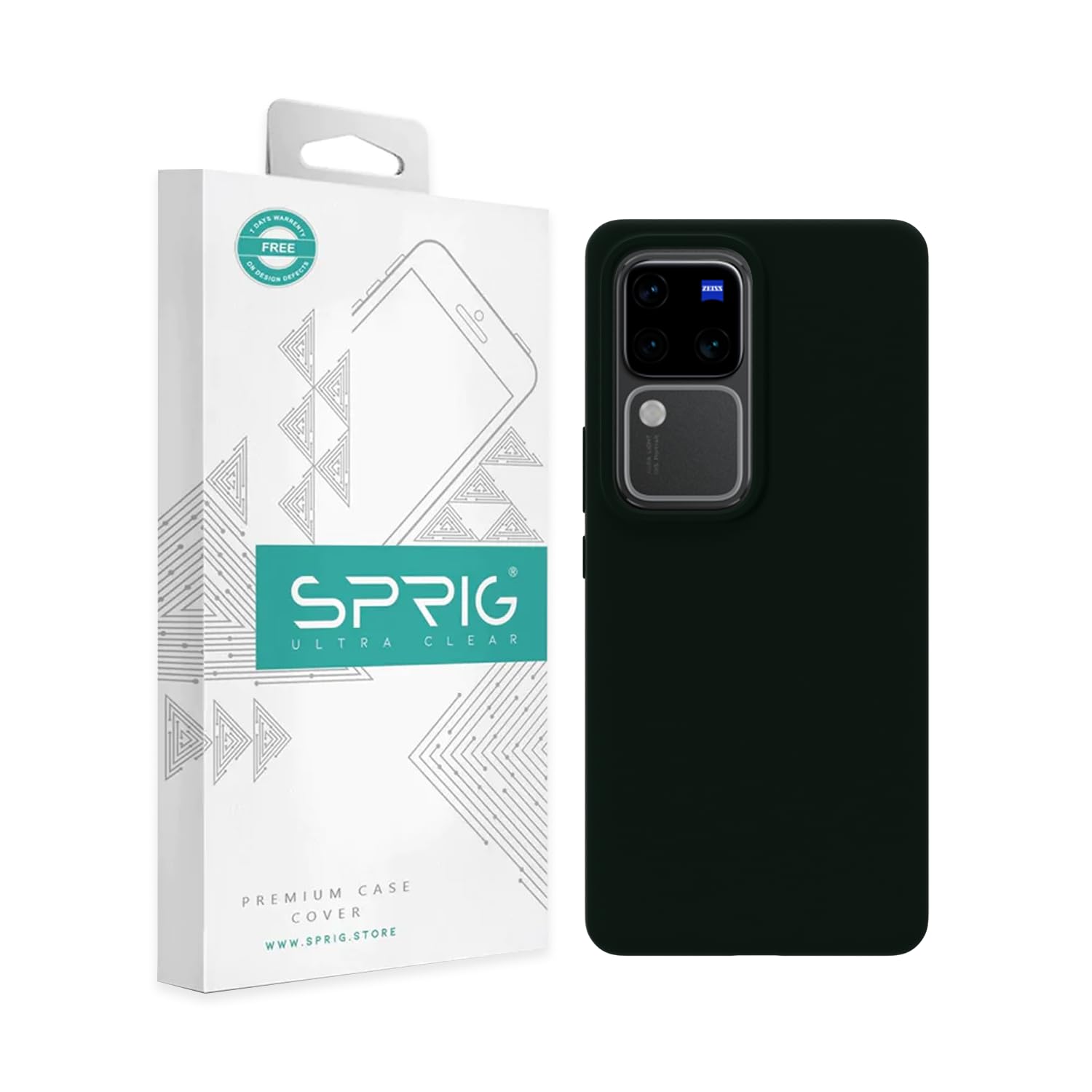 SPRIG Liquid Silicon Back Cover/Back Case for Vivo V30 Pro (Dark Green) (B0D7ZLWXWX) Amazon Price History, Amazon Price Tracker