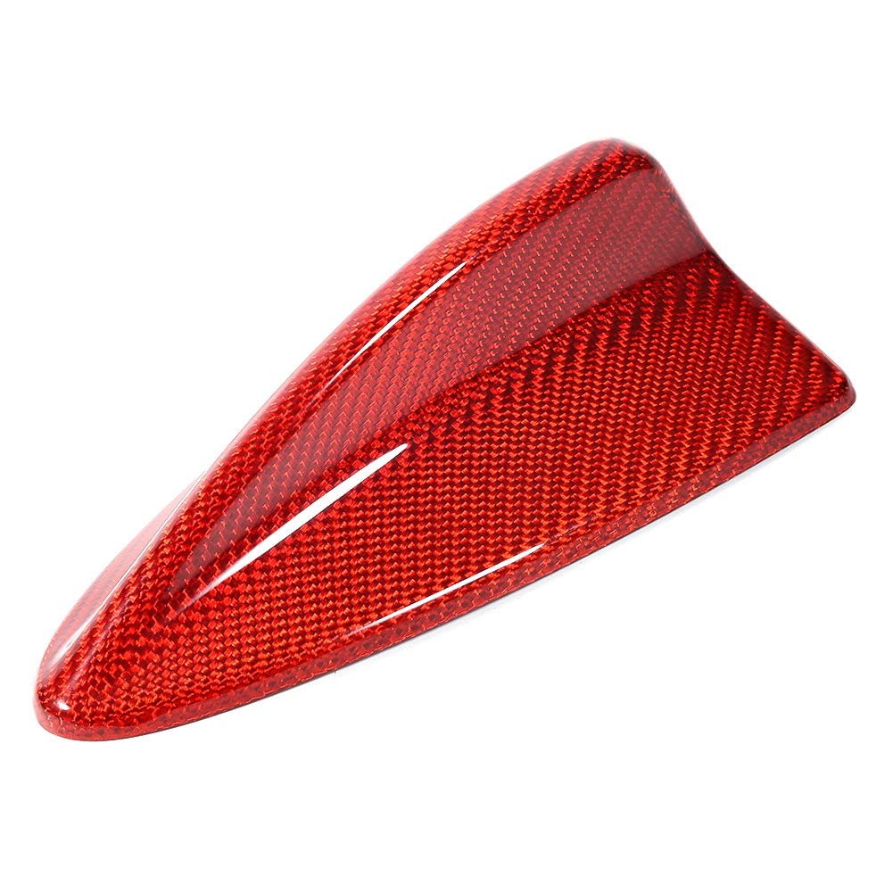 Bediffer Accesorio de Cubierta de Antena de Fibra de Carbono de Calidad para Coche E90 04-12 Rojo, Diseño Duradero para una Apariencia Mejorada, Fácil Instalación