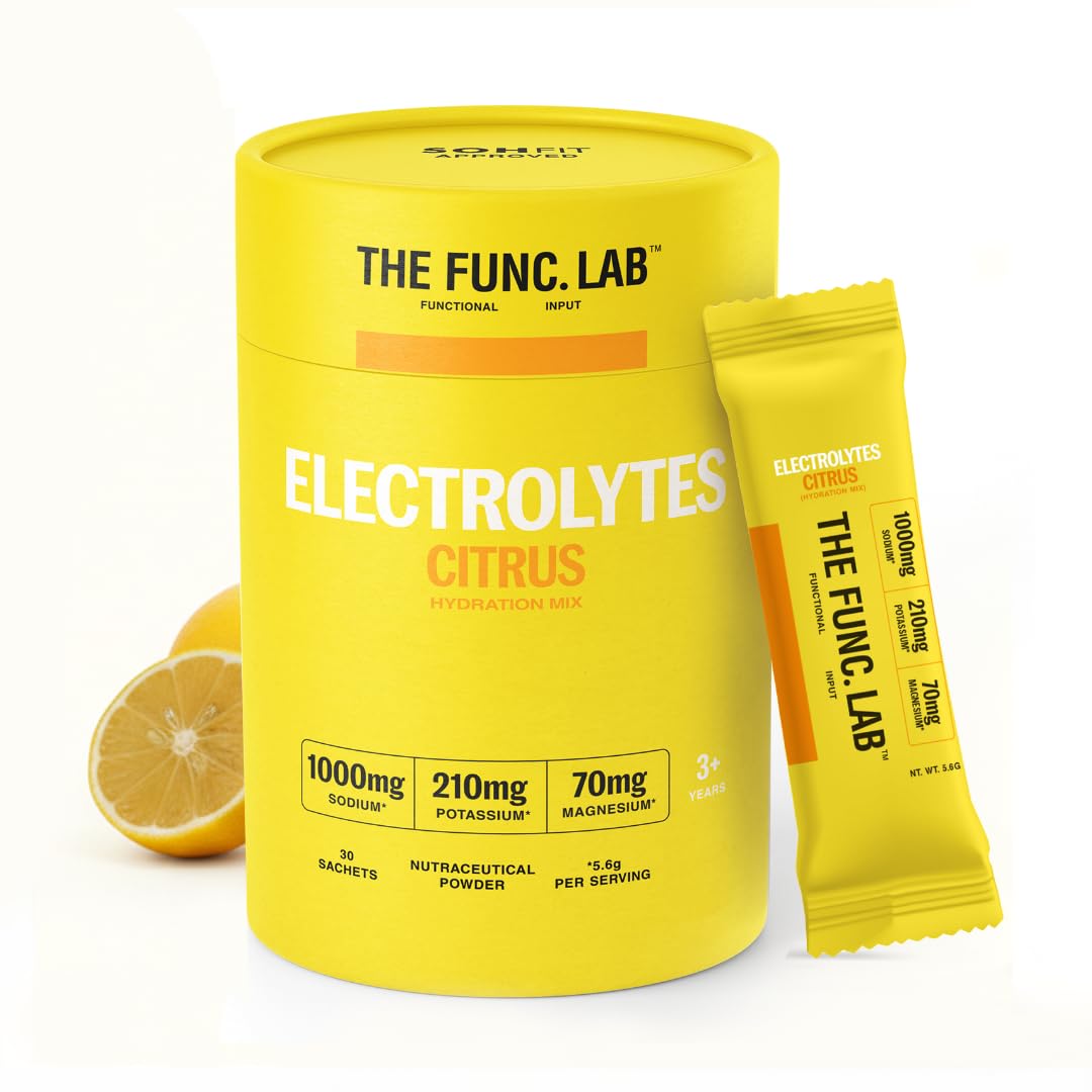 The Func. Lab Salty Electrolytes - Berry Blast | 30 Sachets | Instant Hydration Powder with Sodium, Potassium, Magnesium | Sugar-Free, No Preservatives | Instant Energy, Performance & Recovery Drink — Amazon image 13