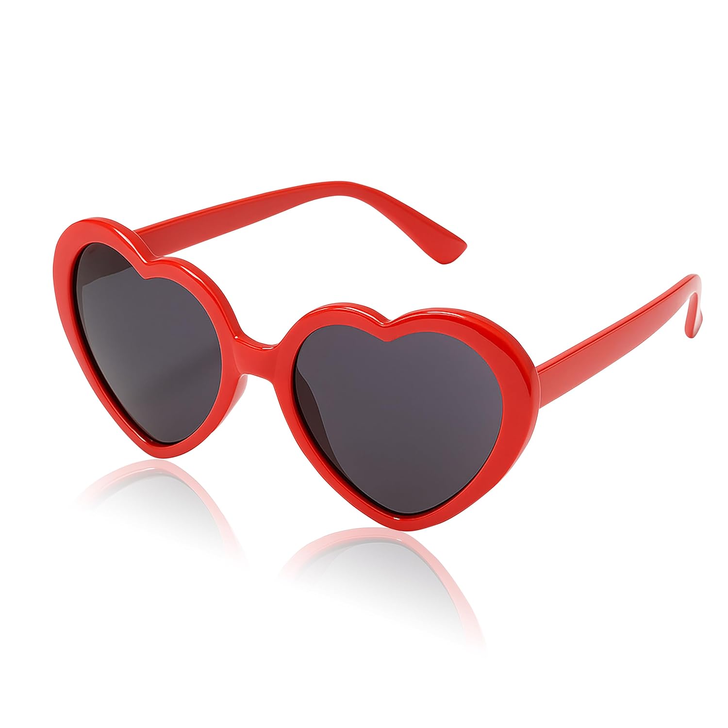 Red Heart-Shaped Sunglasses for...