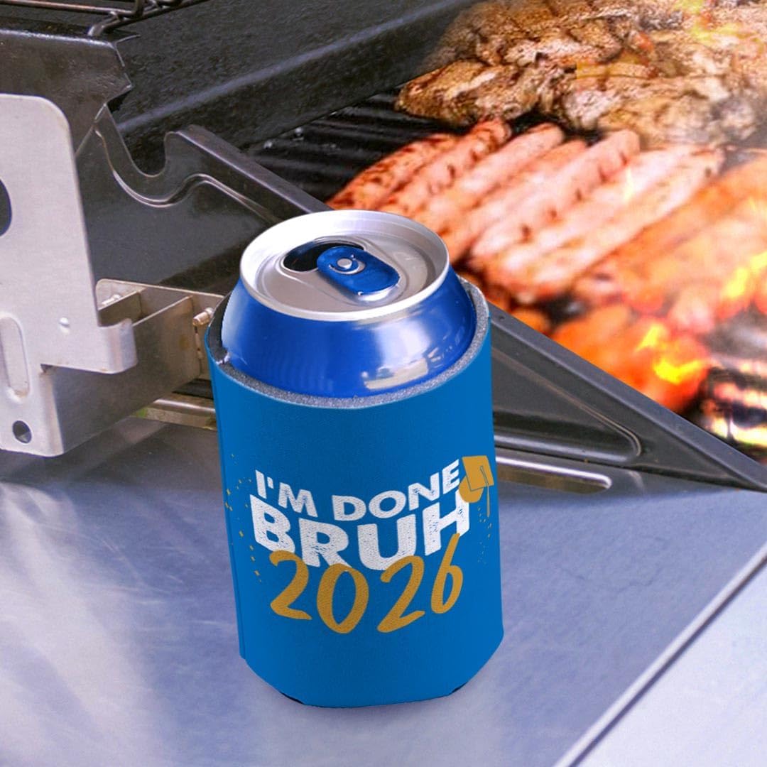 Graduation Party Supplies I'm Done Bruh 2026 48-Pack Drink Can Coolers Party Pack