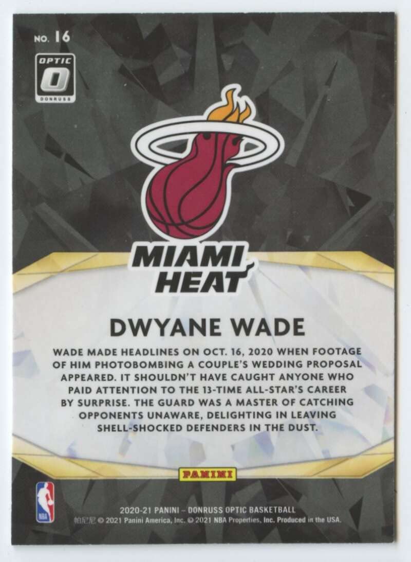 Amazon.com: 2020-21 Donruss Optic Winner Stays #16 Dwyane Wade