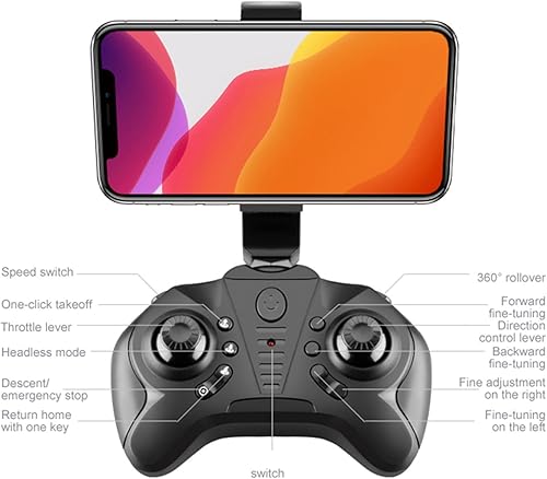 Miniatura 8 de Negro y naranja degradado Cs11 RC Drone 4K Hd Dual Cámara Inteligente Evitación de Obstáculos Drone