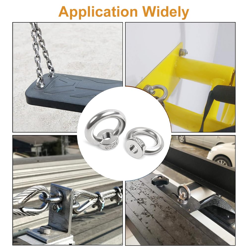 Bulloni E Dadi M6 Dadi A Occhiello Di Sollevamento 2 Pezzi - Foto 2