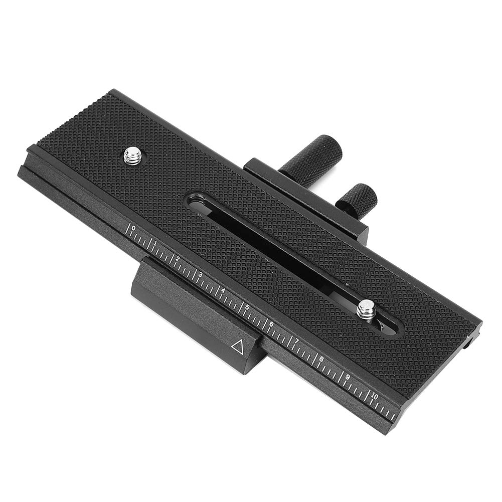 Socobeta Schwarzer Nahaufnahmekameraschieber Universal Alloy Rail Slider für Nahaufnahmen