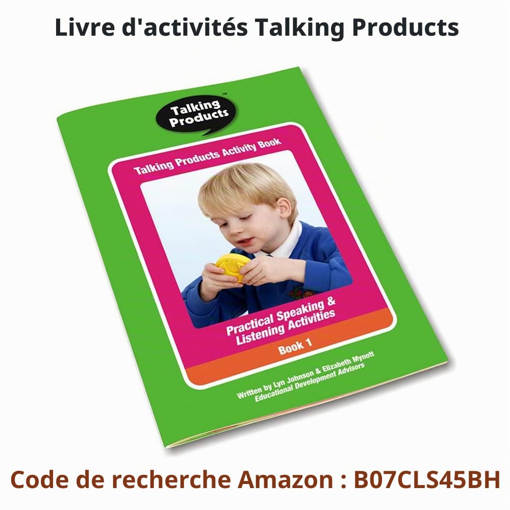 Talking Products, Talking Tins, Enregistreurs Vocaux, Boutons Sonores, Enregistrement de 20 Secondes, Lot de 3, Jaune. Idéal Pour les Activités de parole et D'écoute et les Chasses au Trésor Parlantes