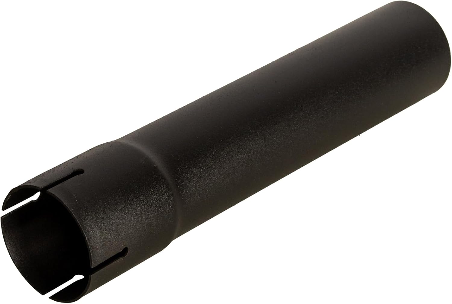 Exhaust Stack Pipe Compatible With Universal - 2-3/8"" x 12"", Straight Black