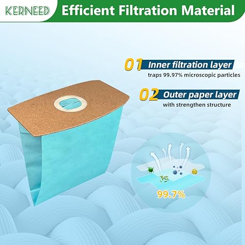 Miniatura 4 de Paquete de 12 bolsas de vacío tipo S para Riccar SupraQuik y Simplicity SS-6 Tipo S, modelos Sport S100, aspirador #Part RSQ1 RSQ-6 SS-6