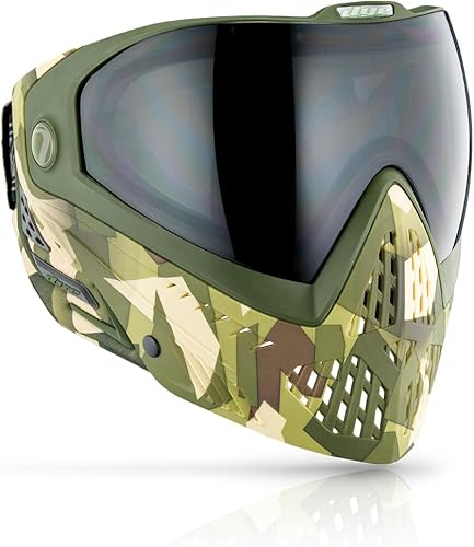 Miniatura 14 de Dye i5 Gafas de paintball – Lente térmica antivaho – Correa GSR Pro, orejas formadas por compresión – Protección facial profesional