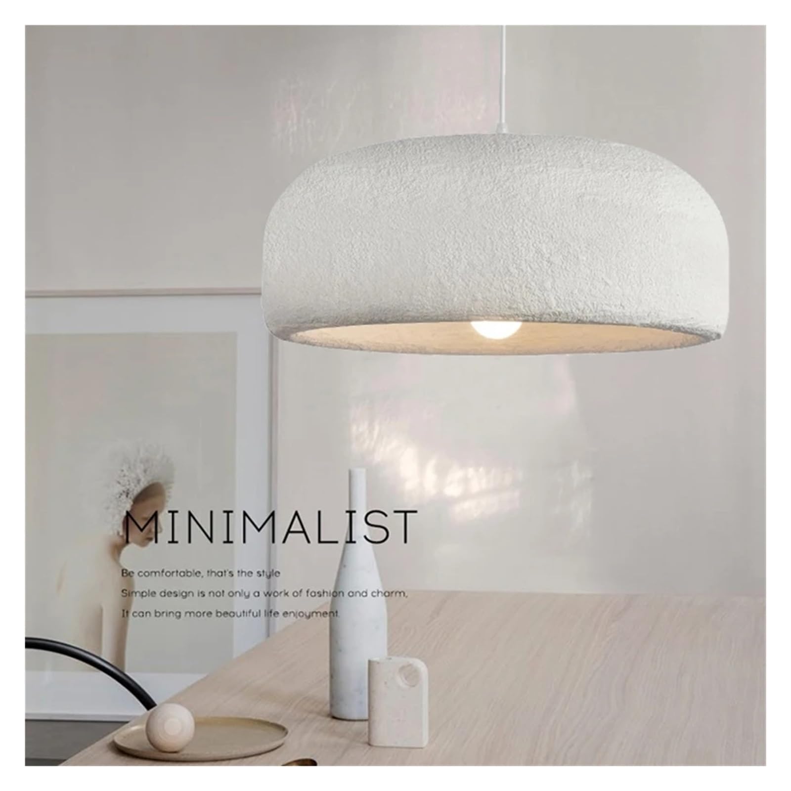 Kitchen Faucet Pendant Lampe - Personnalité en polystyrène Japonais éclairage Suspendu, Plafond d'éclairage Pendentif