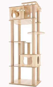 ⭐️新品⭐️ キャットタワー 猫タワー 猫 爪とぎ 多頭飼い 173cm Amazon | 猫家族 天空のキャットハウス キャットタワー 木製