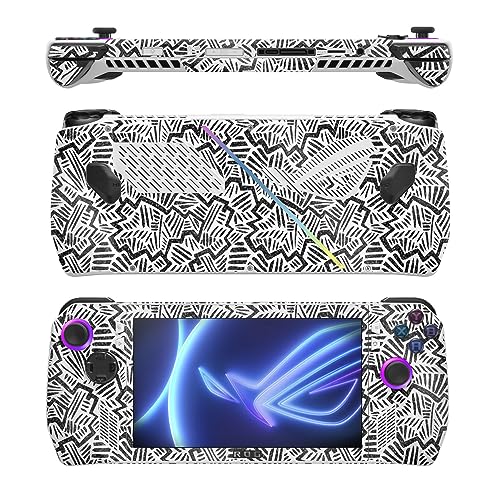 Image of MightySkins Glossy Glitter Skin Compatible with Asus ROG Ally - Abstract Black | Protective, Durable High-Gloss Glitter Finish | Easy to Apply