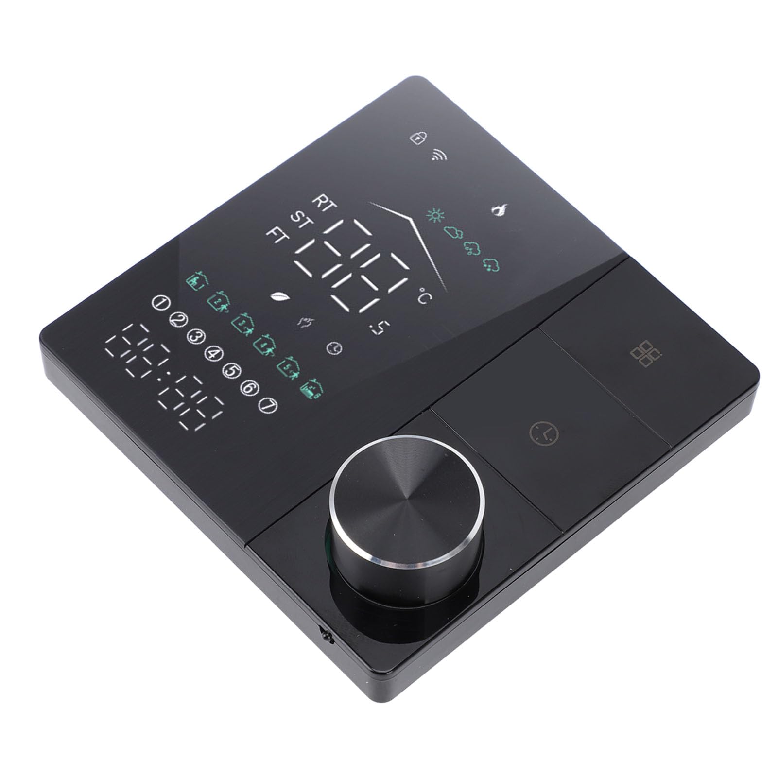 Fafeicy Intelligenter Elektrischer Heizungsthermostat, AI-lernender Programmierbarer Digitaler Thermostat mit App-Steuerung für das Heimbüro 95 V-240 V, Energiesparender Temperaturregler für