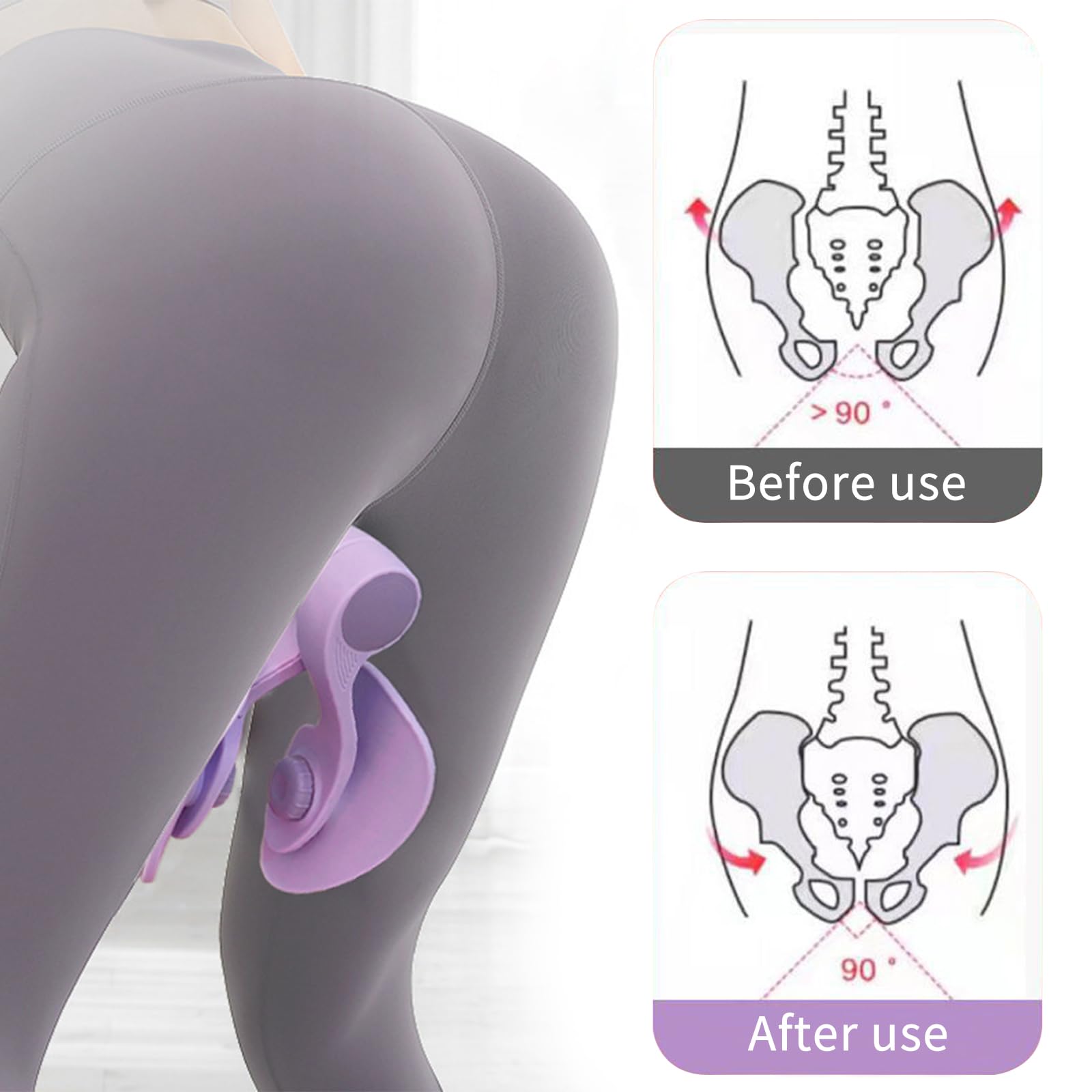 SKIKHN Oberschenkeltrainer - Beintrainer Mit Digitalzähler Für Beckenboden & Po