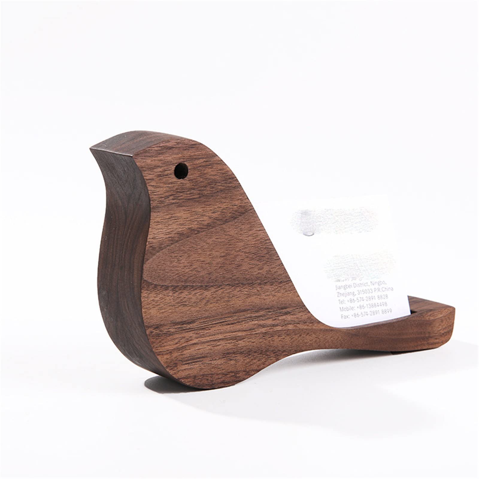Wcxozerty Brown Business Card Holder Desk Business Card Holder Wood For Office Home(Brown)