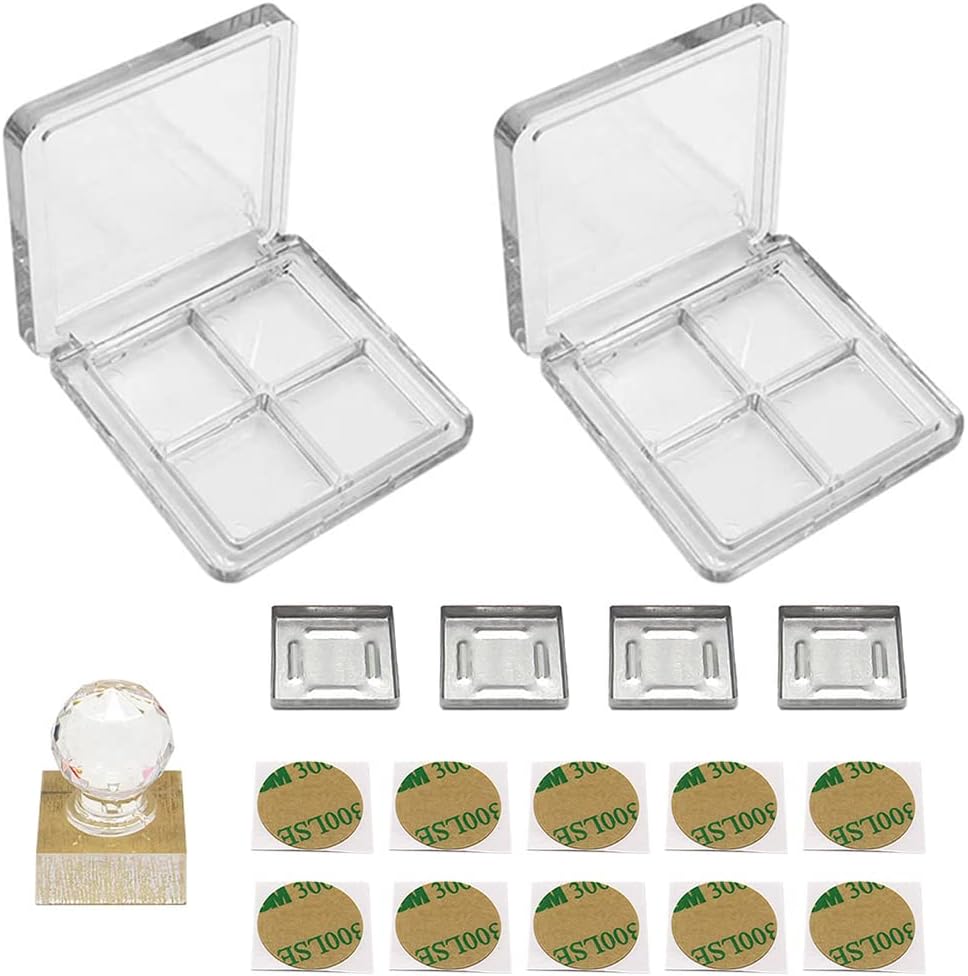 17 Pieces/Set Empty Makeup Palette Empty Lipstick Palette DIY Eyeshadow Powder Blush Lipstick