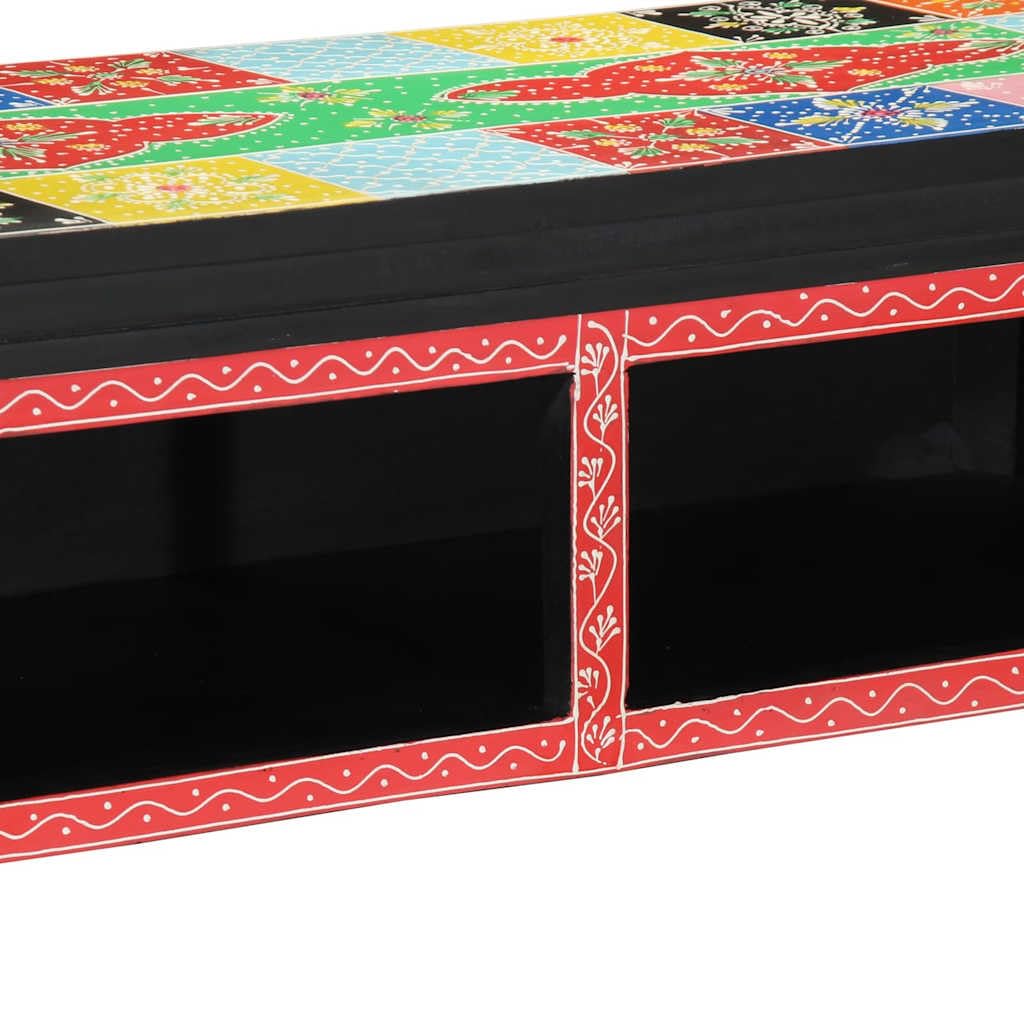 Fengshui Szafka pod telewizor wielokolorowa 80 x 30 x 22 cm materiał drewnopochodny | Duże kieszenie, przechowywanie konsoli do gier, łatwy montaż, nowoczesne wzornictwo do salonu