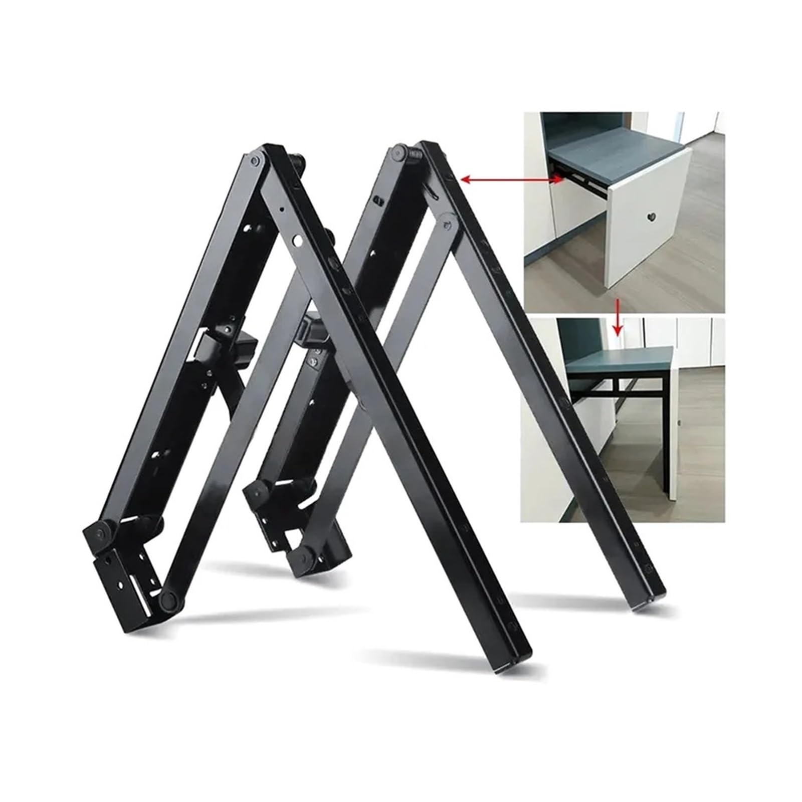 2 Bisagras De Solapa Ocultas, Plegables. | Bisagra oculta de montaje en embutir. Se pliega hasta 180°. for estantes abatibles y puertas de armario.
