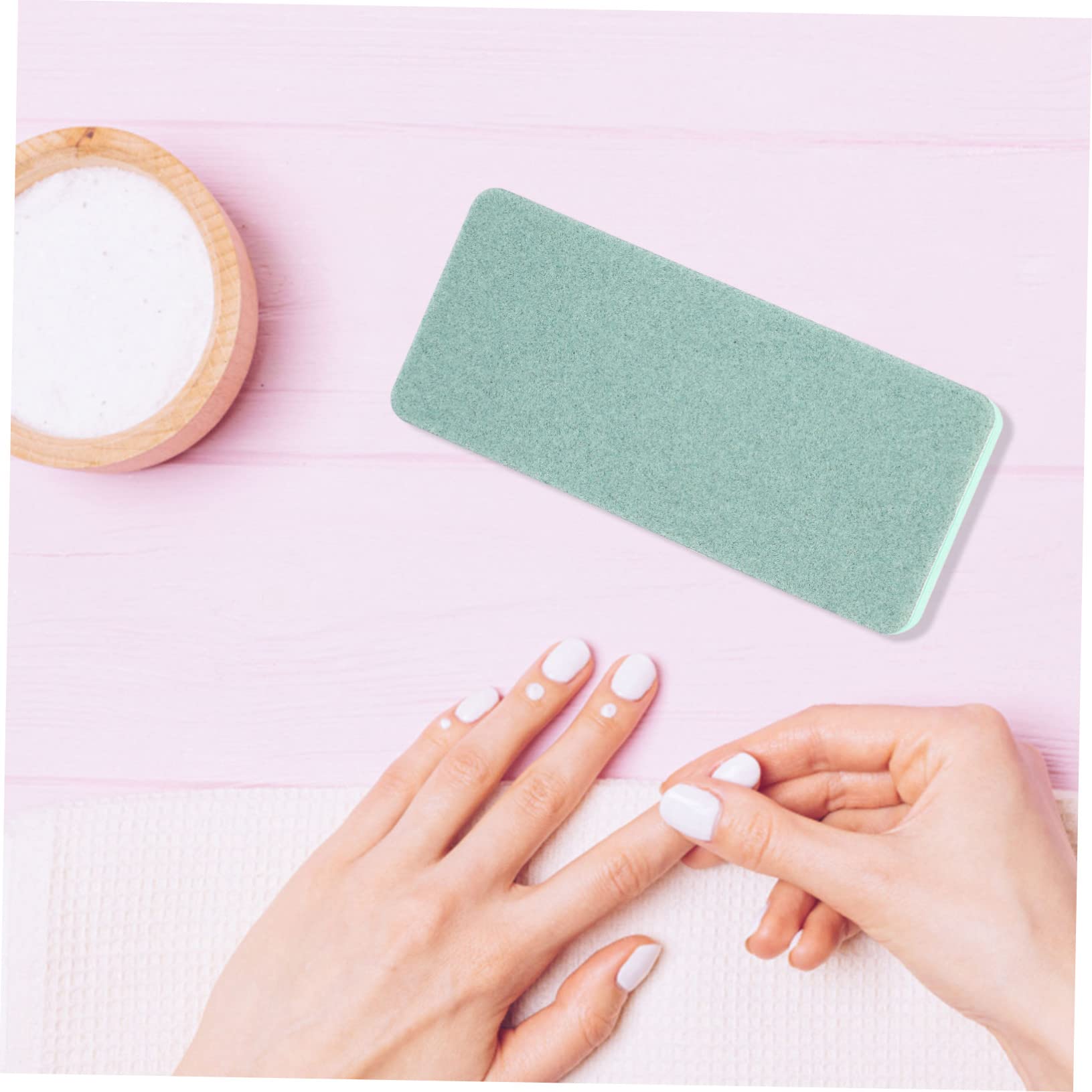 Healvian 60piezas Herramientas De Manicura y Pedicura Bloques Pulidores De Esponja Para Limpiar y Forma Uñas Para Uso Doméstico y Profesional