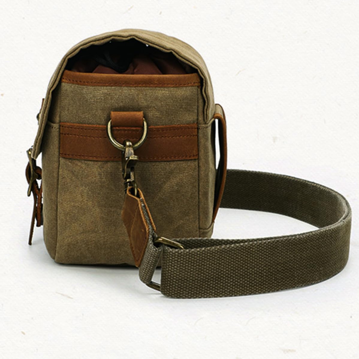 Funda Caqui y Adecuado Diario para Fotografía para Protectora Uso de Bolsa Ligera Portátil Lona Color Cámara