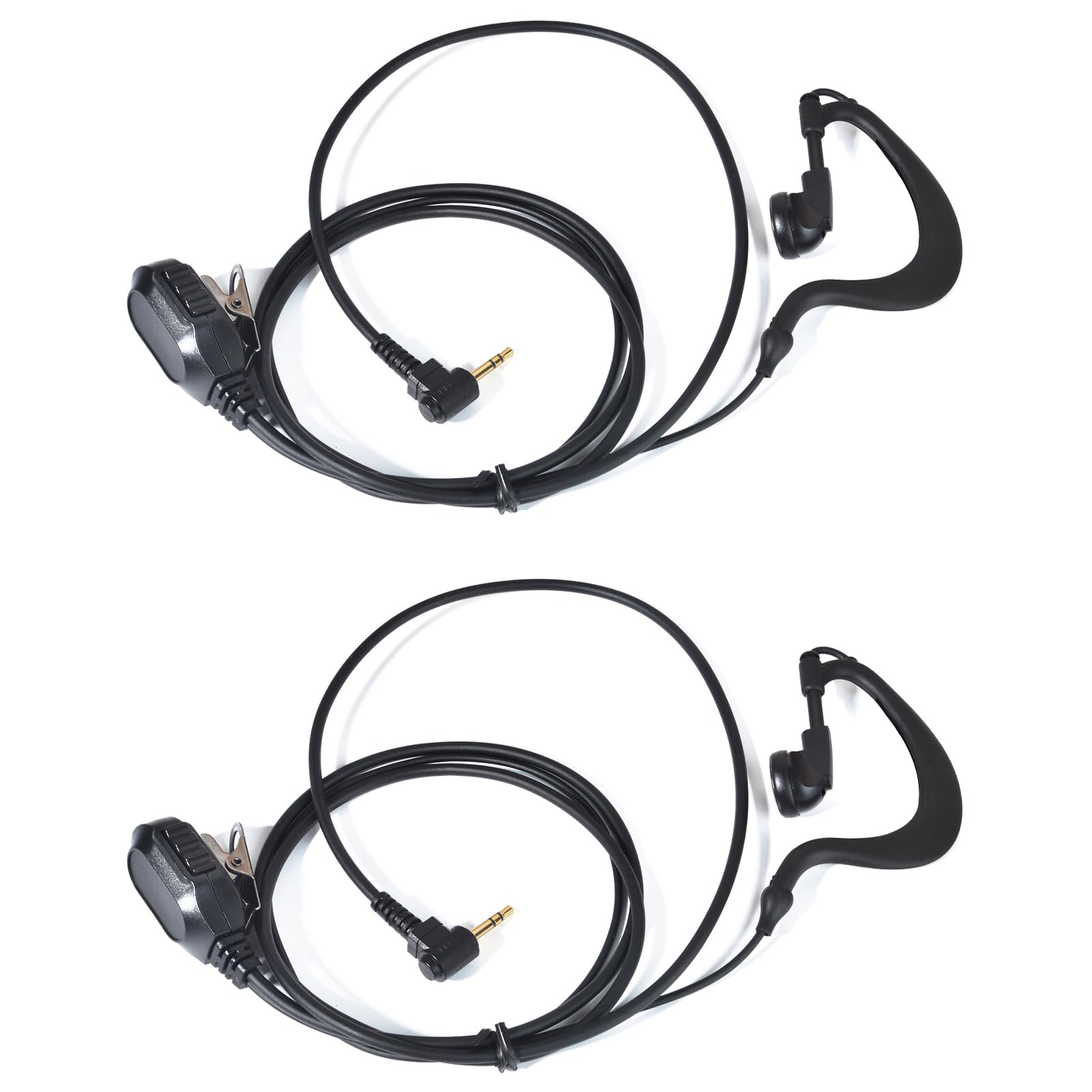 G Shape Ear Hook Radio Earpiece with Mic for Motorola Talkabout T800 T600 T460, Walkie Talkie Headset with Microphone Compatible with Talkabout T200