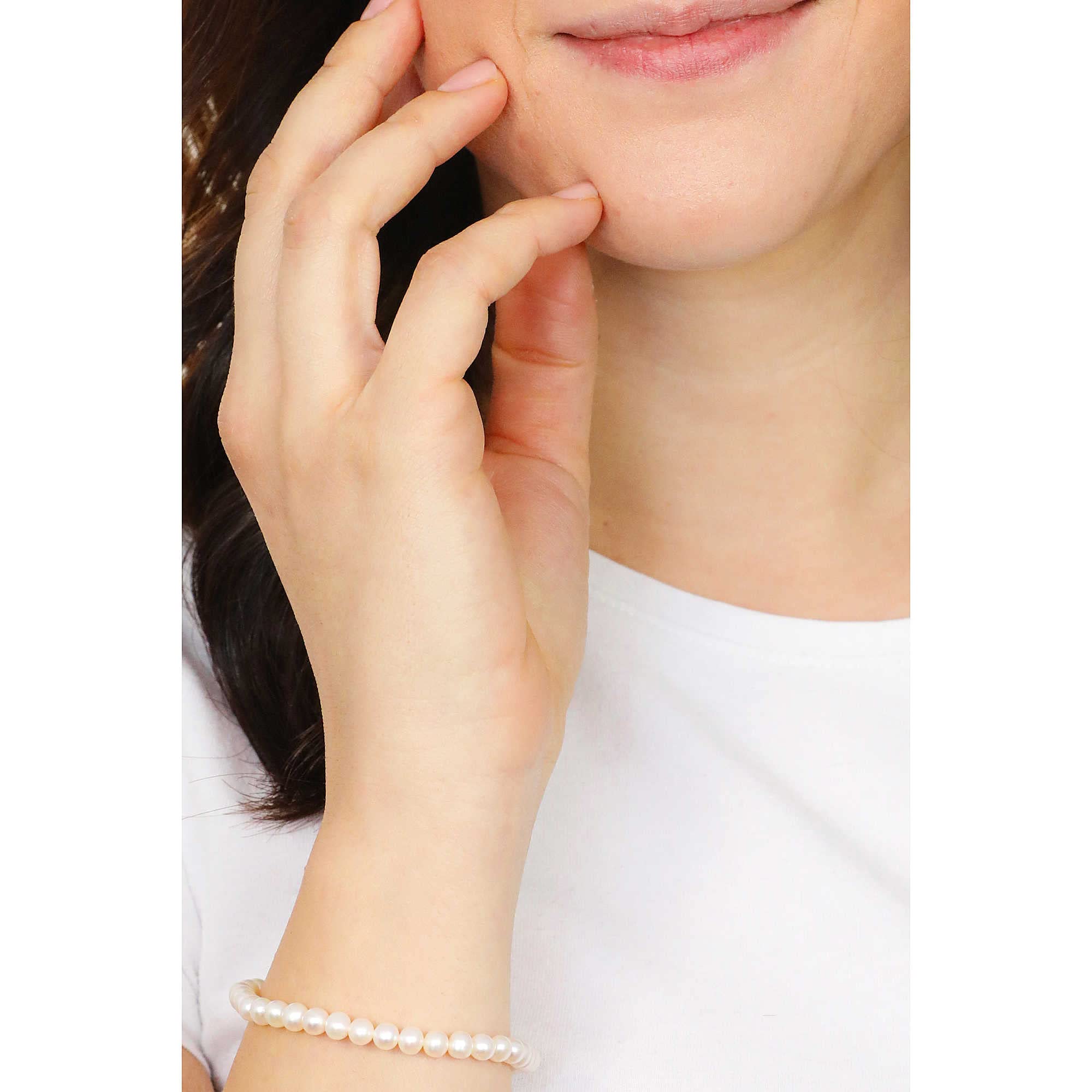 Comete Bracciale Donna Gioielli Perle Argento Classico cod. BRQ 311