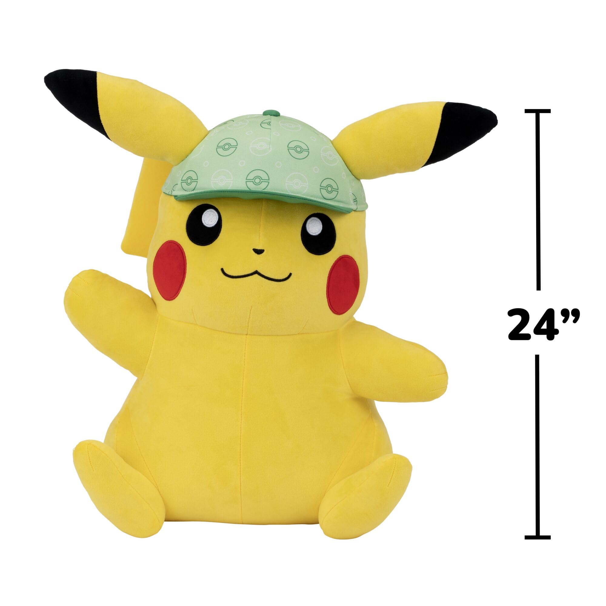 Pokémon PKW5025-60 cm Plüsch - Pikachu mit Mütze