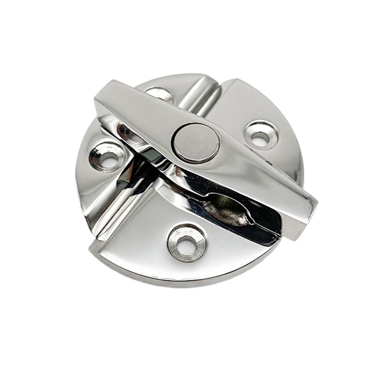 Round Latch Turn Button Catch Rotate Latch Lock for Boat Door Cabinet Hatchway Marine Hardware Accessories