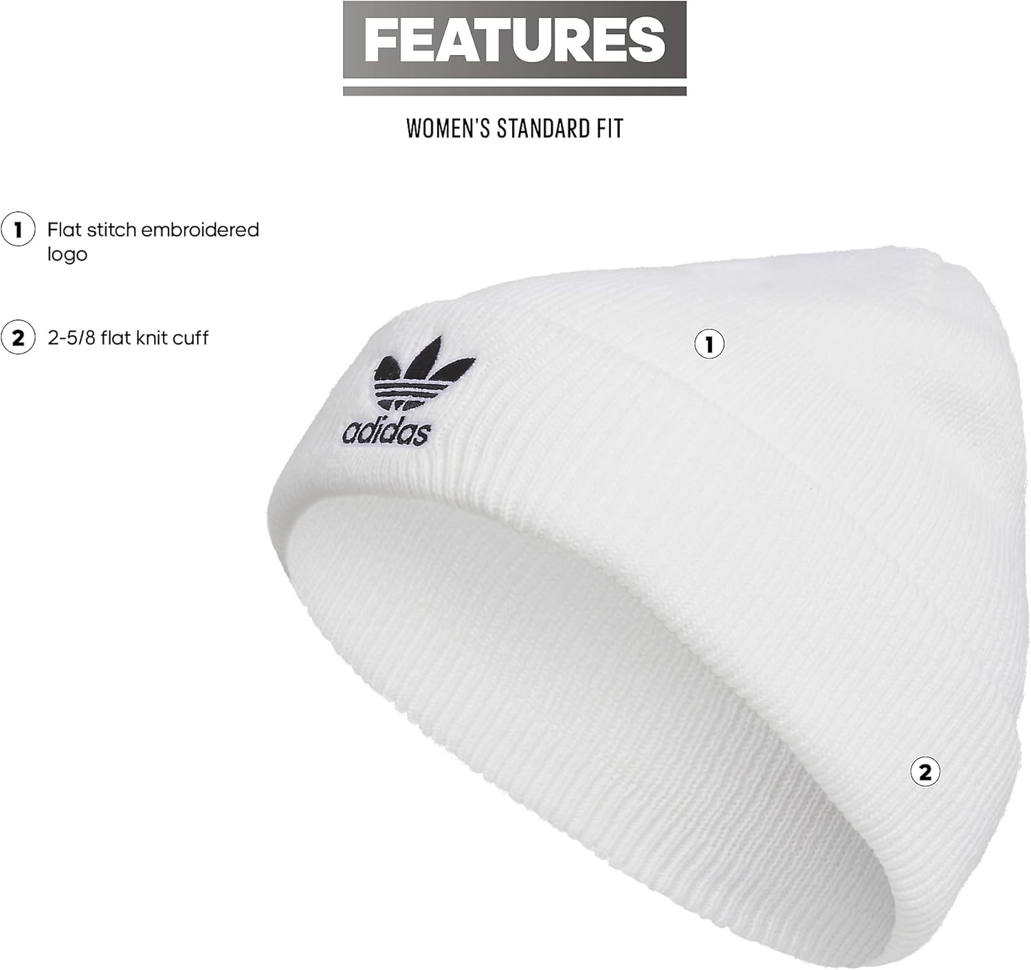 adidas Originals Womens Trefoil Beanie - Image 2