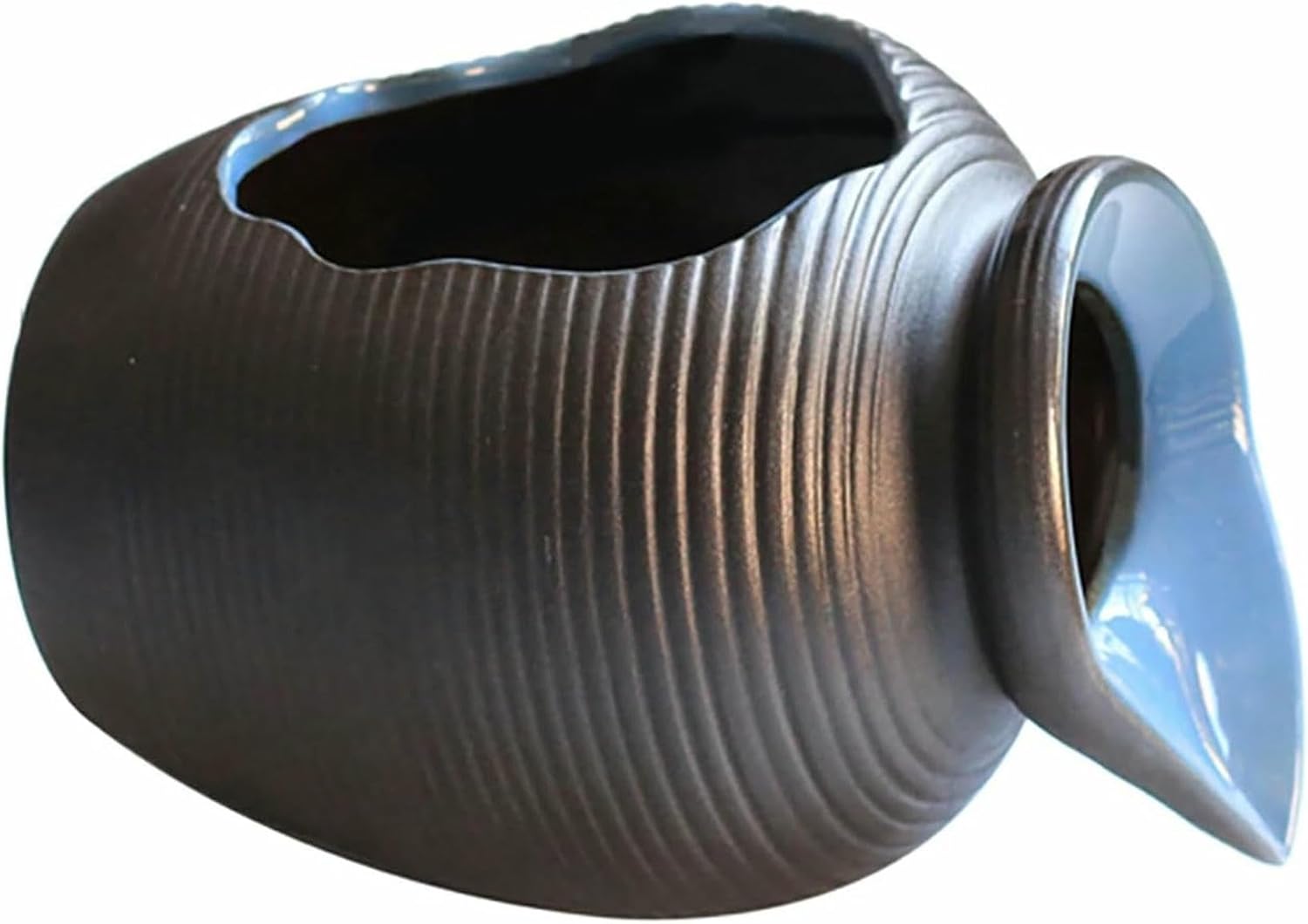 Ceramic Pot Fountain Spitter for Fish Tank, Pond Spitter, Garden Outdoor Water Feature Planter, Decorative Sculpture, Lawn Ornament for Backyard