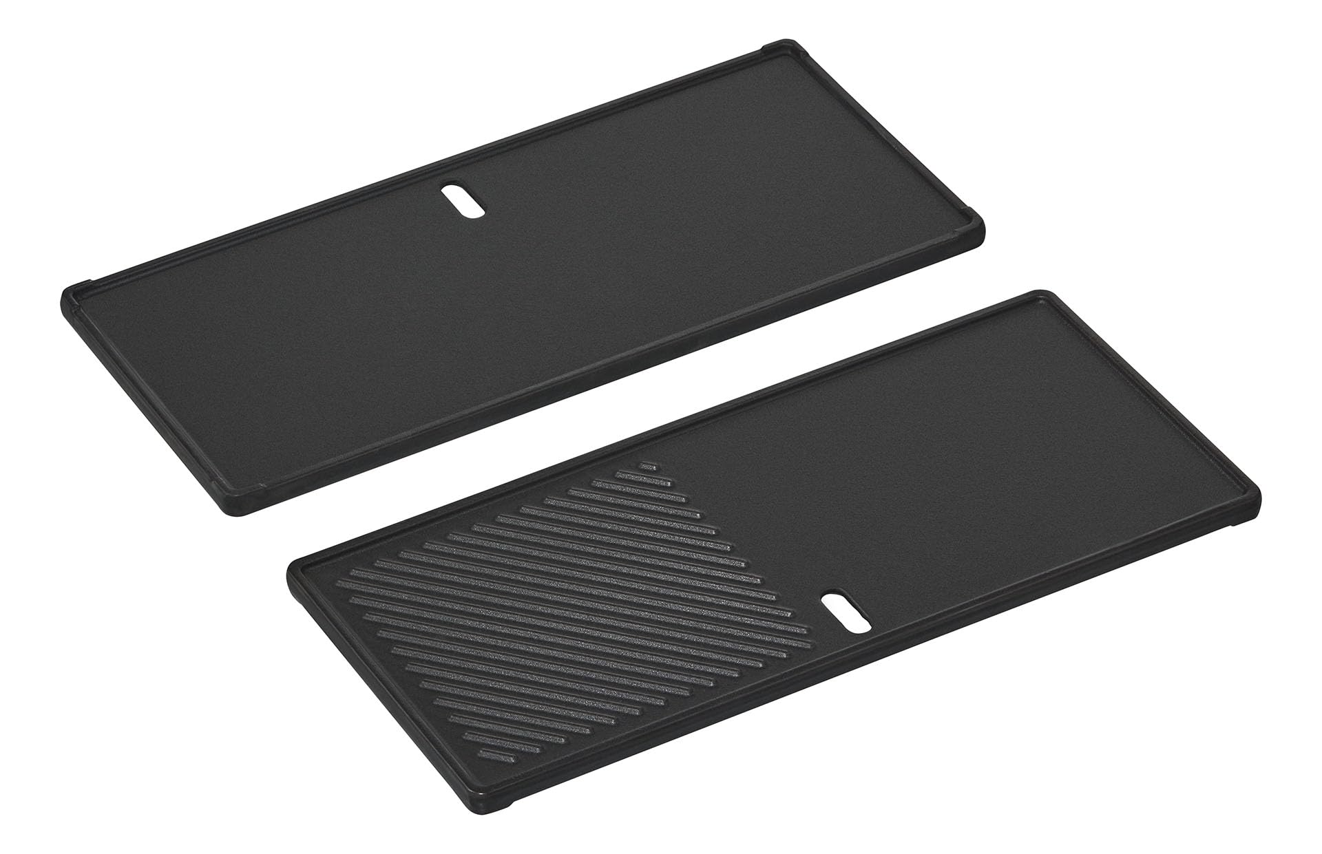 Enders Guss-Wendeplatten 1/2 Uniq 4 & 1/3 Uniq 3 – Beidseitig verwendbare Grillplatten aus emailliertem Gusseisen, 44,5 x 20,5 x 1,2 cm