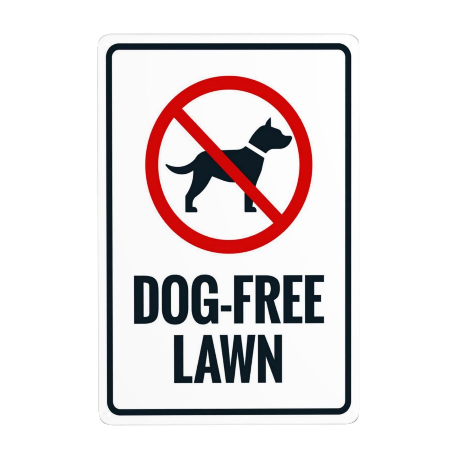 Lawn Dog Activity Forbidden Retro Notice Sign, Residential Community Greening Management Decor 8x12 Inch