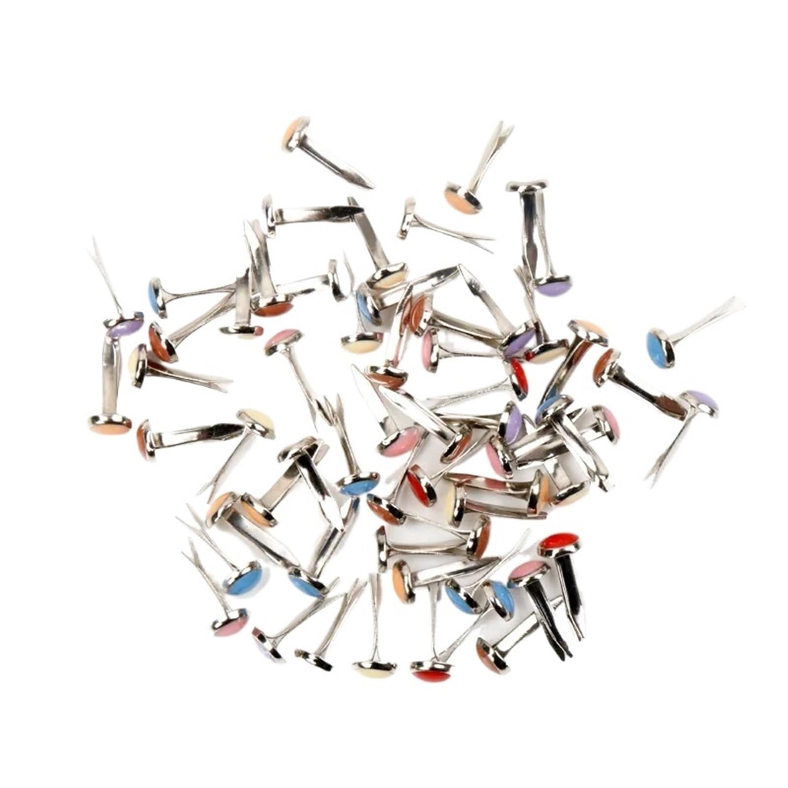 Brad Tropfenförmige runde Brad-Nieten, Spikes, Scrapbooking, Verzierung, Verschluss, Brads, Basteln, Drucknadel, Dekoration, Nieten, 7 x 14 mm