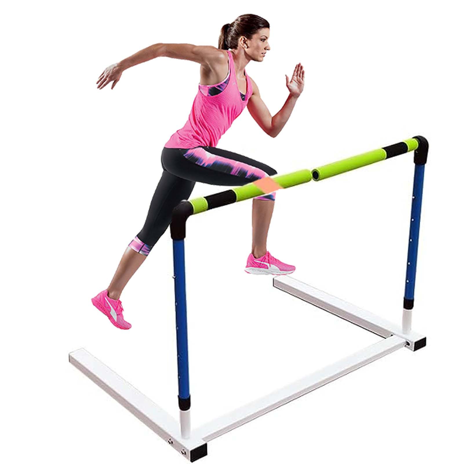 Equipo de Entrenamiento Ajustable para Corredores de Vallas, Entrenamiento de Atletismo al Aire Libre con Vallas y Barra de Espuma, Ejercicios de Agilidad y Carreras de obstáculos.