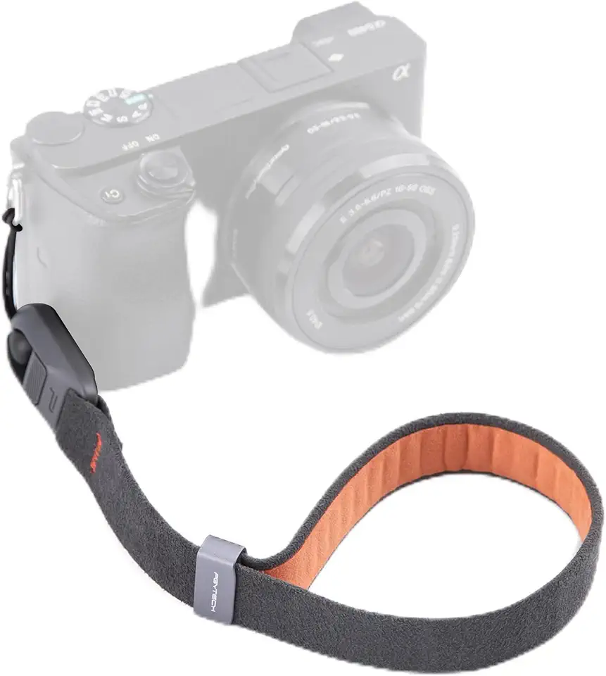 PGYTECH Alça de pulso para câmera de ar para fotógrafos Alça de mão ajustável de liberação rápida para Sony, Nikon, Canon, Gopro