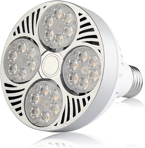 Jianyana PAR30 Bombilla LED de 300 W de repuesto (2800 lúmenes) 35 vatios E27 base media iluminación de seguimiento 45 ángulo 4000 K cuerpo blanco